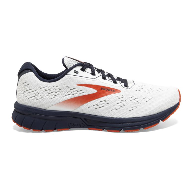 Brooks Anthem 4 Neutral Men's Road Running Shoes - White/Navy/Red Clay (90467-VCIY)